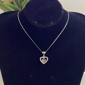 Sterling Silver Heart Pendant Necklace